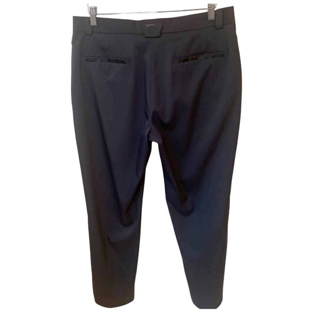 SLAZENGER Golf Pants Flat Front Regular Fit Charcoal Grey Stretch Size 34 - Picture 12 of 16
